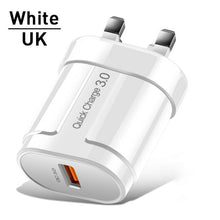 Load image into Gallery viewer, USLION Quick Charge QC 3.0 USB US EU Charger Universal Mobile Phone Charger Wall Fast Charging Adapter For iPhone Samsung Xiaomi-Homeoption Store