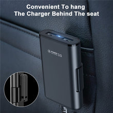 Load image into Gallery viewer, USLION Multi USB 4 Port QC 3.0 Car Charger Quick Charge Phone Fast Front Backseat Clip Charging Adapter Portable Plug For iPhone-Homeoption Store