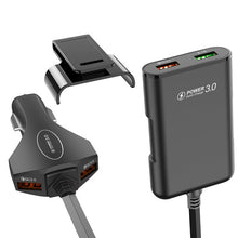 Load image into Gallery viewer, USLION Multi USB 4 Port QC 3.0 Car Charger Quick Charge Phone Fast Front Backseat Clip Charging Adapter Portable Plug For iPhone-Homeoption Store