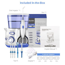 Load image into Gallery viewer, Waterpulse V300G Oral Irrigator 5pcs Tips Dental Water Flosser Electric Cleaner 800ml Oral Hygiene Dental Flosser Water Flossing-Homeoption Store