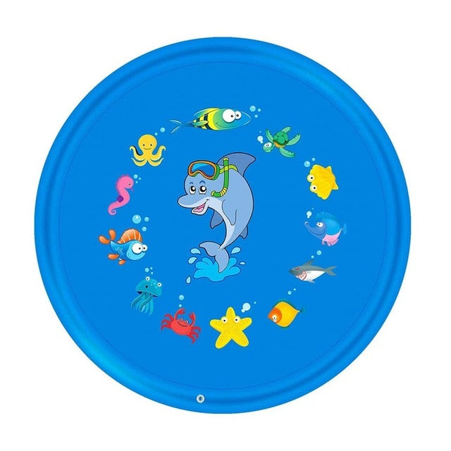 Outdoor Lawn Beach Sea Animal Inflatable Water Spray Kids Sprinkler Play Pad Mat Tub Swiming Pool-Homeoption Store