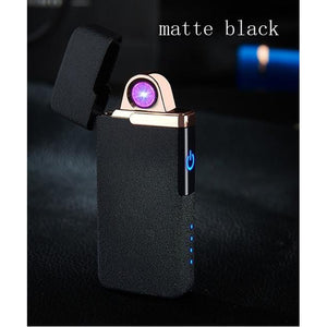 Lighter USB Electronic Plasma Cigarette Lighter For Smoking Electronic Lighter engrave name-Homeoption Store