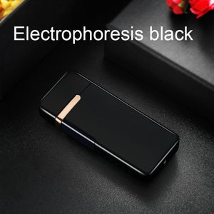 Lighter USB Electronic Plasma Cigarette Lighter For Smoking Electronic Lighter engrave name-Homeoption Store