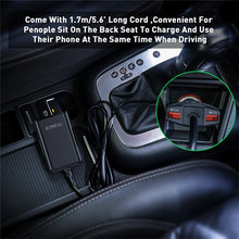 Load image into Gallery viewer, USLION Multi USB 4 Port QC 3.0 Car Charger Quick Charge Phone Fast Front Backseat Clip Charging Adapter Portable Plug For iPhone-Homeoption Store