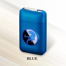 Load image into Gallery viewer, Resin Metal Cigarette Case Box with USB Electronic Lighter Tobacco Storage Case Cigarette Holder Electric Plasma Arc Lighter-Homeoption Store