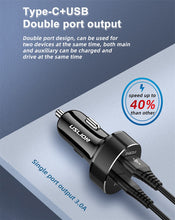 Load image into Gallery viewer, USLION Quick Charge 3.0 USB Car Charger for iPhone 11 Pro Max Xiaomi USB C Fast Charging Mobile Phone Chargers PD3.0 + QC3.0-Homeoption Store