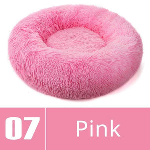 Round Plush Pet Bed House-Home & Personal-Homeoption Store