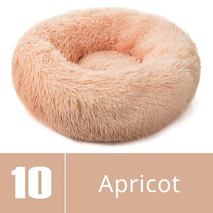 Round Plush Pet Bed House-Home & Personal-Homeoption Store