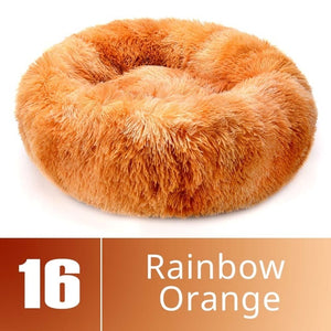 Round Plush Pet Bed House-Home & Personal-Homeoption Store