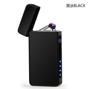 New Double Plasma Arc Lighter Windproof Electronic USB Recharge Cigarette Smoking Electric Lighter-Homeoption Store