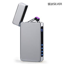 Load image into Gallery viewer, New Double Plasma Arc Lighter Windproof Electronic USB Recharge Cigarette Smoking Electric Lighter-Homeoption Store