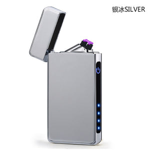 New Double Plasma Arc Lighter Windproof Electronic USB Recharge Cigarette Smoking Electric Lighter-Homeoption Store