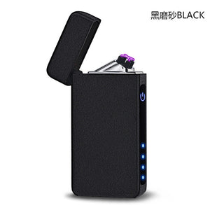 New Double Plasma Arc Lighter Windproof Electronic USB Recharge Cigarette Smoking Electric Lighter-Homeoption Store