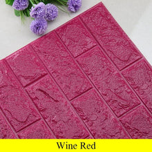 Load image into Gallery viewer, Self adhesive Waterproof TV Background Brick Wallpapers 3D Wall Sticker Living Room Wallpaper Mural Bedroom Decorative Stickers-Homeoption Store
