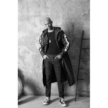 Load image into Gallery viewer, JPZYLFKZL Stylish EVA Black Adult Raincoat Alan Walker Pattern Outdoor Men's Long Style Hiking Poncho Environmental rain coat-Homeoption Store
