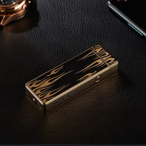 Lighter USB Electronic Plasma Cigarette Lighter For Smoking Electronic Lighter engrave name-Homeoption Store