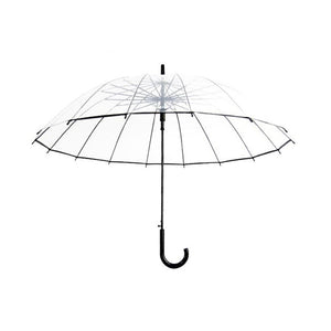 Semi-Automatic Transparent Umbrellas For Protect Against Wind And Rain Long-Handle Umbrella Clear Field Of Vision-Homeoption Store