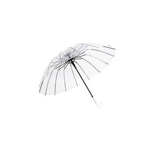 Semi-Automatic Transparent Umbrellas For Protect Against Wind And Rain Long-Handle Umbrella Clear Field Of Vision-Homeoption Store