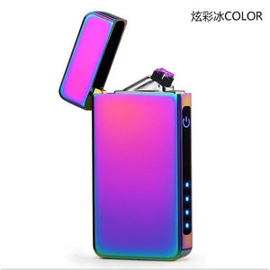New Double Plasma Arc Lighter Windproof Electronic USB Recharge Cigarette Smoking Electric Lighter-Homeoption Store