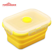 Load image into Gallery viewer, Silicone Collapsible Lunch Box Food Storage Container Bento BPA Free Microwavable Portable Picnic Camping Rectangle Outdoor Box-Homeoption Store